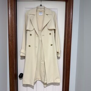 Old Navy Double-Breasted Tie-Belt Trench Coat Size S